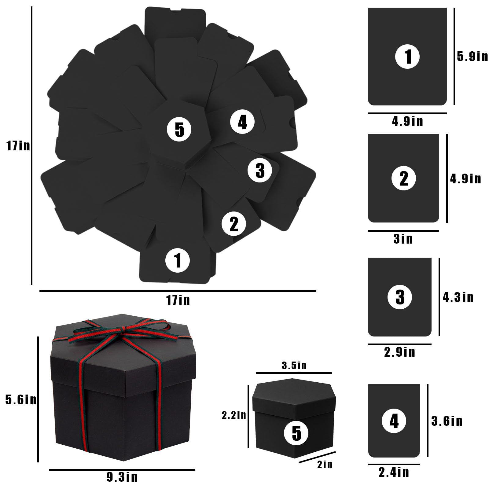 Amazon.com: Koogel Explosion Gift Box DIY Exploding Photo Album